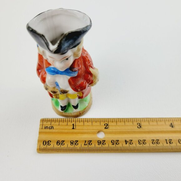 Miniature Colonel Couple Figurine Pitchers, Vintage 1945-52 Occupied Japan, Smal - Picture 10 of 10